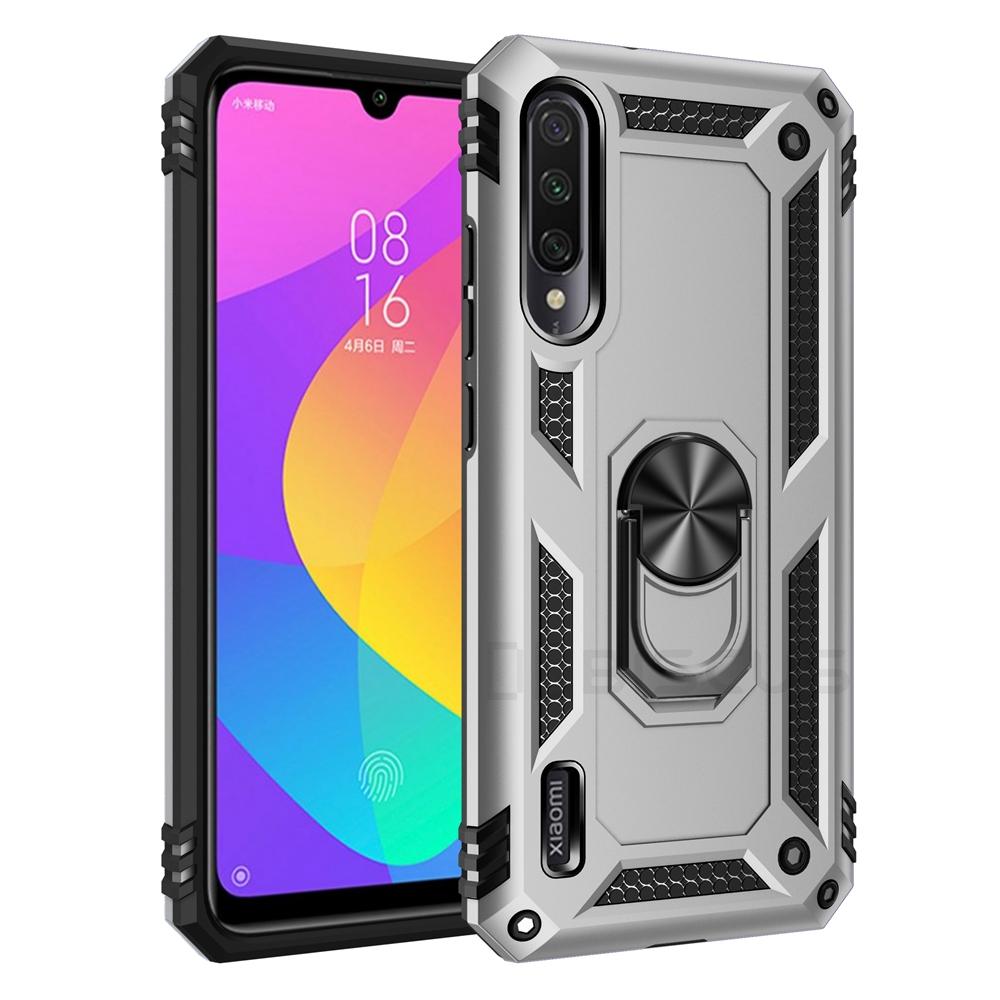 Luxury Armor Soft Shockproof Case For Xiaomi Mi A3 Silicone Bumper Hard Cover For Xiaomi Mi CC9e Metal Ring Cases