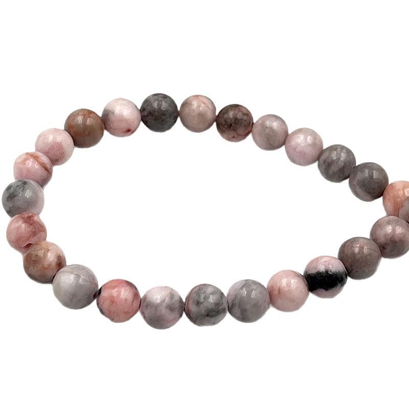 Australian Pink Zebra Stone Beads for DIY Handmade Accessories and Car Pendants