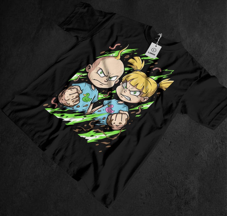 Unisex Kids Toon Tee, 90s Comedy Animation Theme, Retro Comic Graphic, Present, Streetwear 150