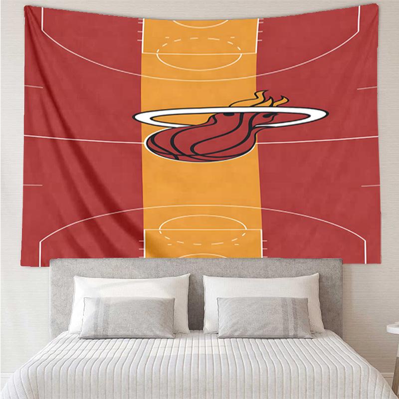 Heat Team Logo Artwork Quick-Dry Tapestry Hanging for Bedroom,Livingroom, Playroom,Decor Art Room Wall Tapestry Holiday and Birthday Gifts