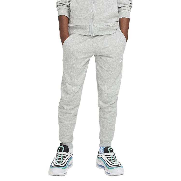 

New Teenagers Nike Knitted Sweatpants Sportswear Club Dark Gray/White FZ5509-063 XL
