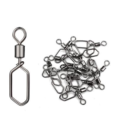 Accesorios de pesca con anzuelo, conector de línea de pesca, pasador de seguridad para anzuelo, eslabones giratorios de pesca, cierre de seguridad