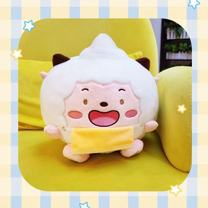

Pleasant Goat and Big Big Wolf Lazy Goat Round Plush Toy - Cute Children s Doll No specifications
