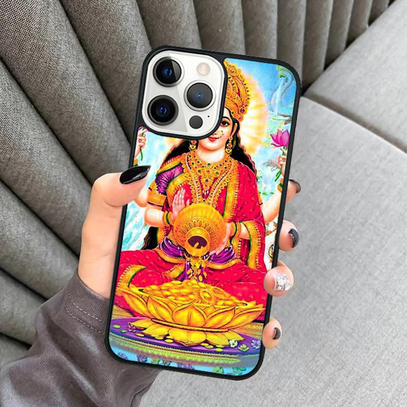 Lakshmi Hindu Goddess Phone Case For iPhone 17 Air 16 16e 15 13 14 Pro Max 11 12 Plus 2022 MAX Shell Cover coque