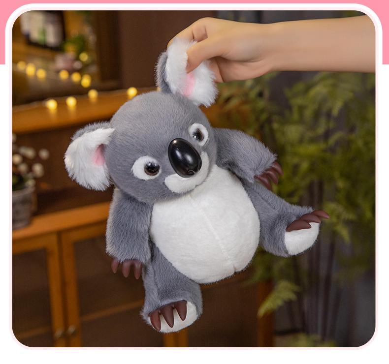 Plush Animal Toy: Panda, Koala, Sloth, Raccoon Mini Dolls