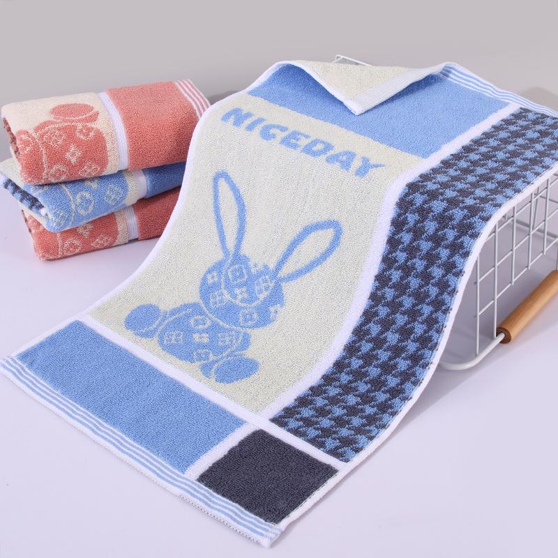 1 STK Håndkle Barnebomull A-klasse bomullsbomullshåndkle fortykket Absorberende Husholdningshåndkle Vask Ansiktshåndkle Absorberende håndklær til flerbruksbruk