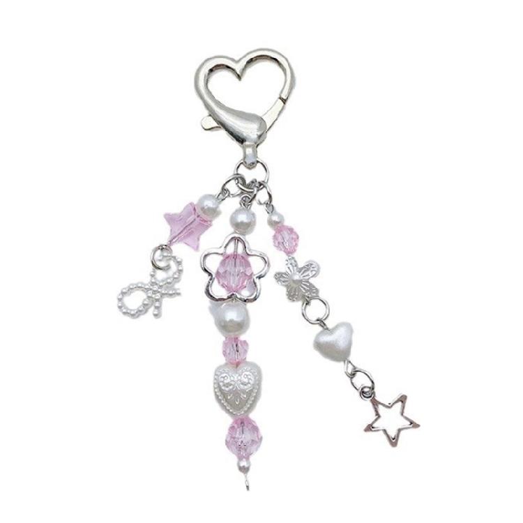 Cute Star Bowknot Butterfly Charm Pendant Phone Straps Pocket Keychain Strap