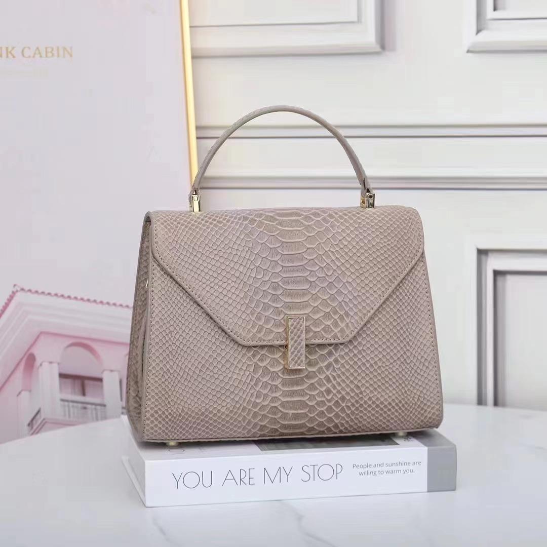 

Новая легкая роскошная женская сумка из кожи со змеиным узором, модная, универсальная, дорожная сумка через плечо 22 * 11 * 18Cm (medium)