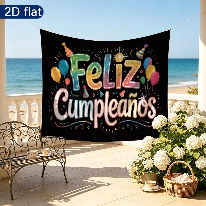1pc 2D Flat Party Banner - Studio Photo Prop