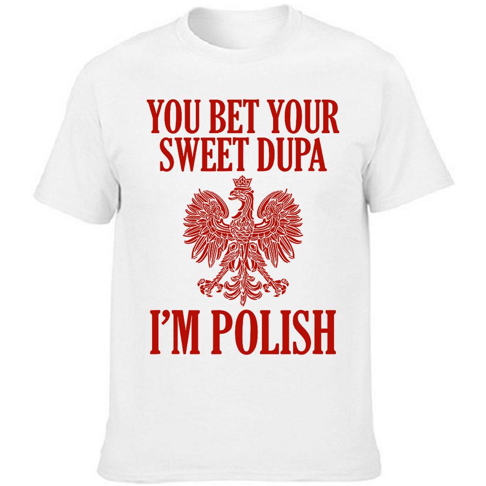 Funny Vintage Im Polish Day Poland Polska Graphic Tshirt Men Women Hip Hop Oversized T Shirt 100 Cotton Comfort Tshirts