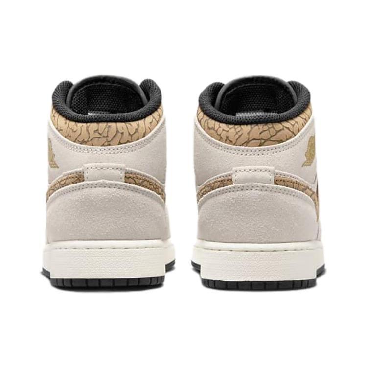 New Jordan 1 Mid SE Brown Elephant GS DZ5369-102