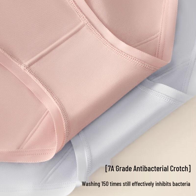 Nanjiren Women's Lycra Cotton Seamless Briefs (3-Pack)