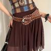 Korean Women's Belt Gothic Dress Jeans Belt American Wide Waist Belt  Spicy Girls