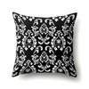 Polyester Pillowcase Black and White Printed Pillowcase Waist Cushion Cover Geometric Cushion Head Cushion Cover