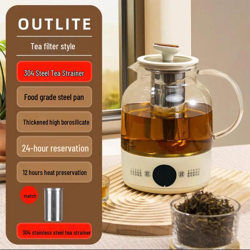 Deutscher Multifunktionaler Glas-Teekocher Wasserkocher - Neues Modell für Zuhause & Büro