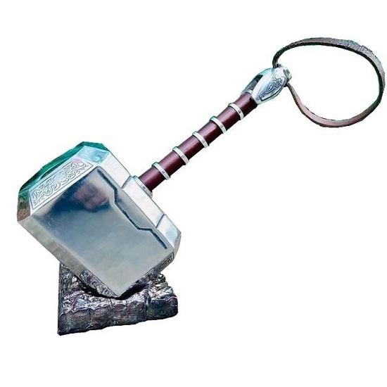 

Коллекционная реквизит для косплея Thor Hammer Marvel Metal Mjolnir с подставкой, идеально подходит для