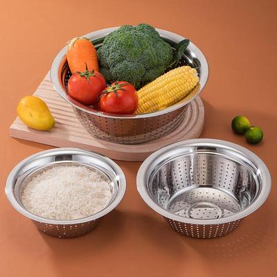 Stainless Steel Kitchen Colander & Drain Basket