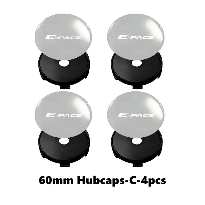 4Pcs 56mm/60mm Car Wheel Center Hub Cap Rim Cover For Jaguar XF XJ XE I-Pace E-Pace XFR XK S-Type F-Type X-Type PP20