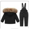 Children's Down Jacket Suit 1-6 Years Old Thickened Warm Ski Suit Two-piece Suit