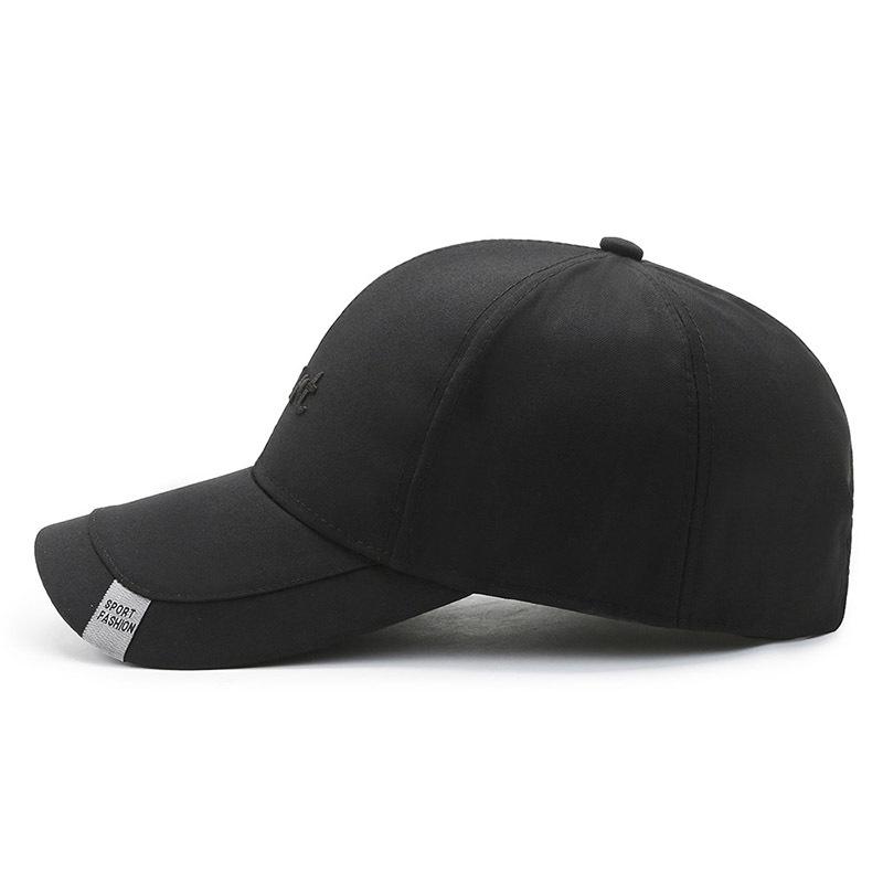 Hat Men's Middle-aged Cotton Baseball Cap Versatile Embroidered Sun Hat Spring and Autumn Dome Bent Cap