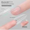 240-Piece Transparent Oval Sandwich Nail Extension Mold Set - No Paper Holder Needed