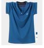 2024 Plus Size Men's V-Neck Sport T-Shirt, Casual Short Sleeve, Youth Extra Large, Half Sleeve, Fat Man Outfit 8335