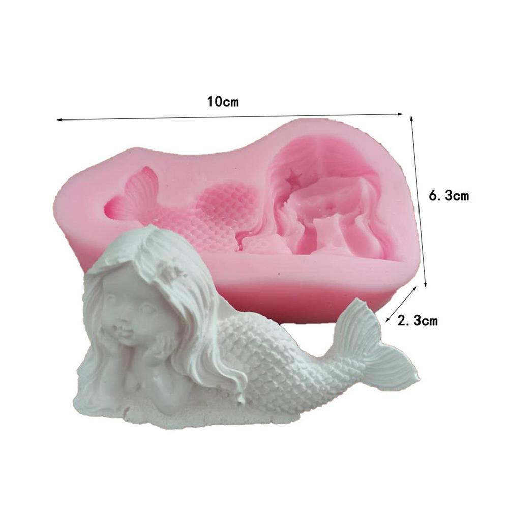 1PCS Mermaid Tail Fondant Mold Silicone Mold Chocolate Candy Molds Sea Kitchen Baking Tools Decorating Baking Tools 45a