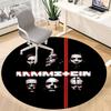 1pc Rammstein Music Office Round Area Rug,  Under Office Chairs Bedroom Living Room Home Decor A0926108