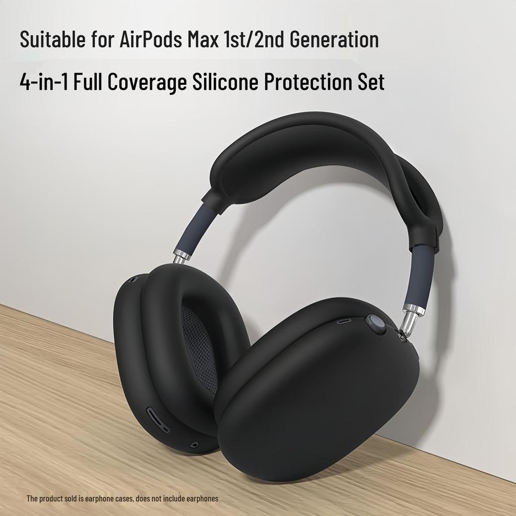 AirPods Max Silicone Protective Case: Soft Headphone Shell for Bluetooth Earphones