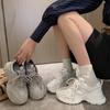 Women Mesh Breathable Platform Sneakers Spring Autumn Thick Bottom Sport Shoes Woman Fashion Light Lace Up Casual Vulcanize Shoe