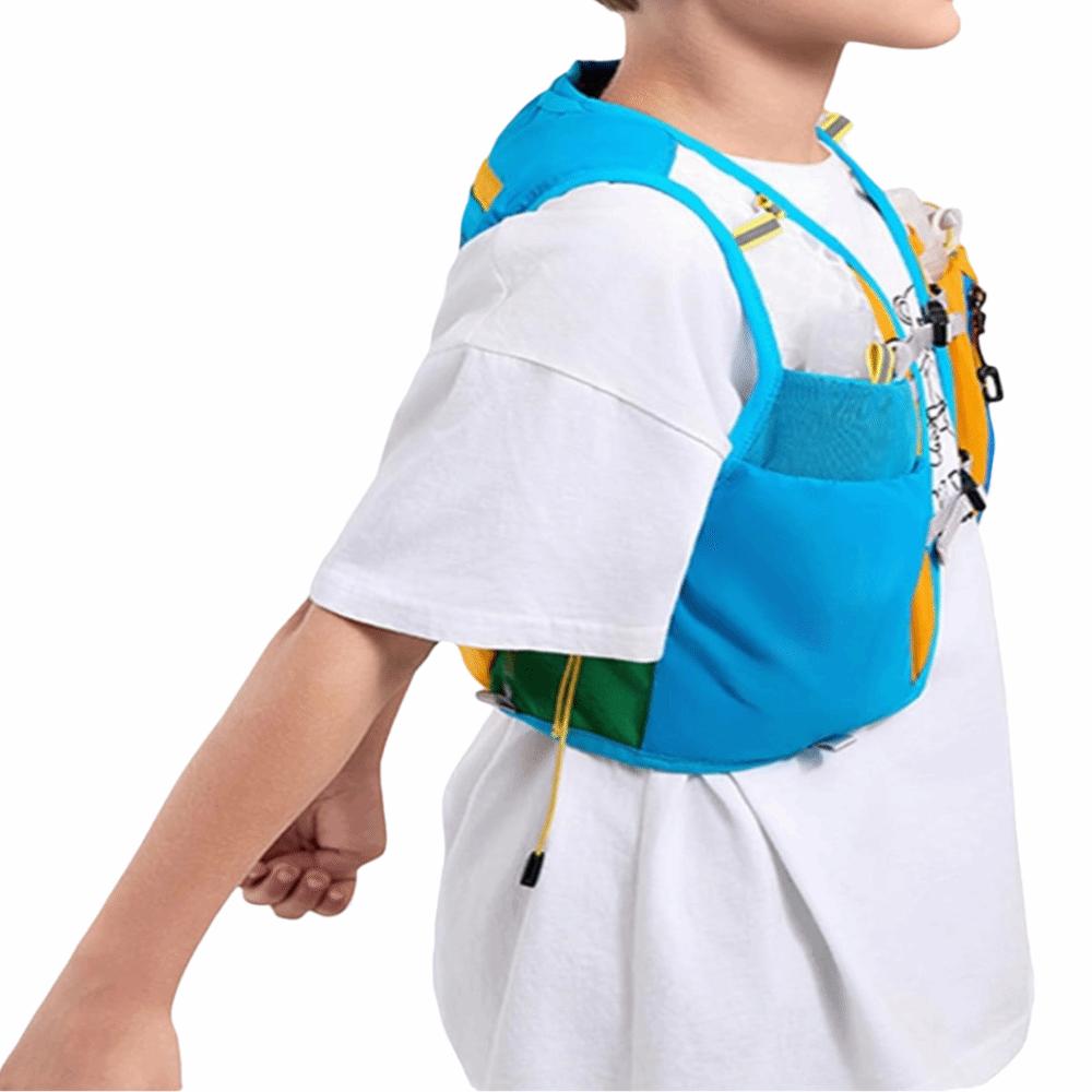 Breathable Mesh Kids Hydration Backpack Stretch Fabric Cycling Hydration Vest Kids Hydration Vest