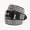 Cintura con Borchie Piramidali Quadrate Punk Gotica - Classico Industria Pesante Y2K