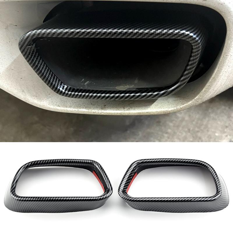 For BMW M Sports Version X5 F15 X6 F16 2014-19 Stainless Steel Black Car Exhaust Pipe Cover 1Set Automobiles Tail Throat