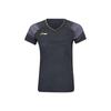 Li Ning Badminton Jerseys Unisex Black V Neck Moderate AAYV148-1