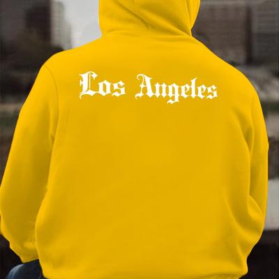 Men's Hooded Sweatshirt, Ribbed Cuffs & Drawstring Hood