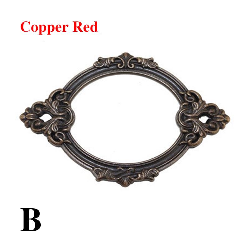 5PCs Name Card Label Frame Card Holder Antique Tags Label Holder Drawer Pull Cabinet File Vintage