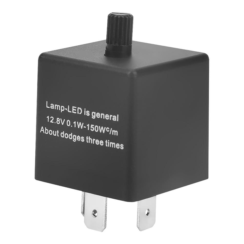 CF13 KT LED Flasher Relay 12.8 V 0.1W-150W Flash Relay Adjustable Flasher Car Blinker Systems