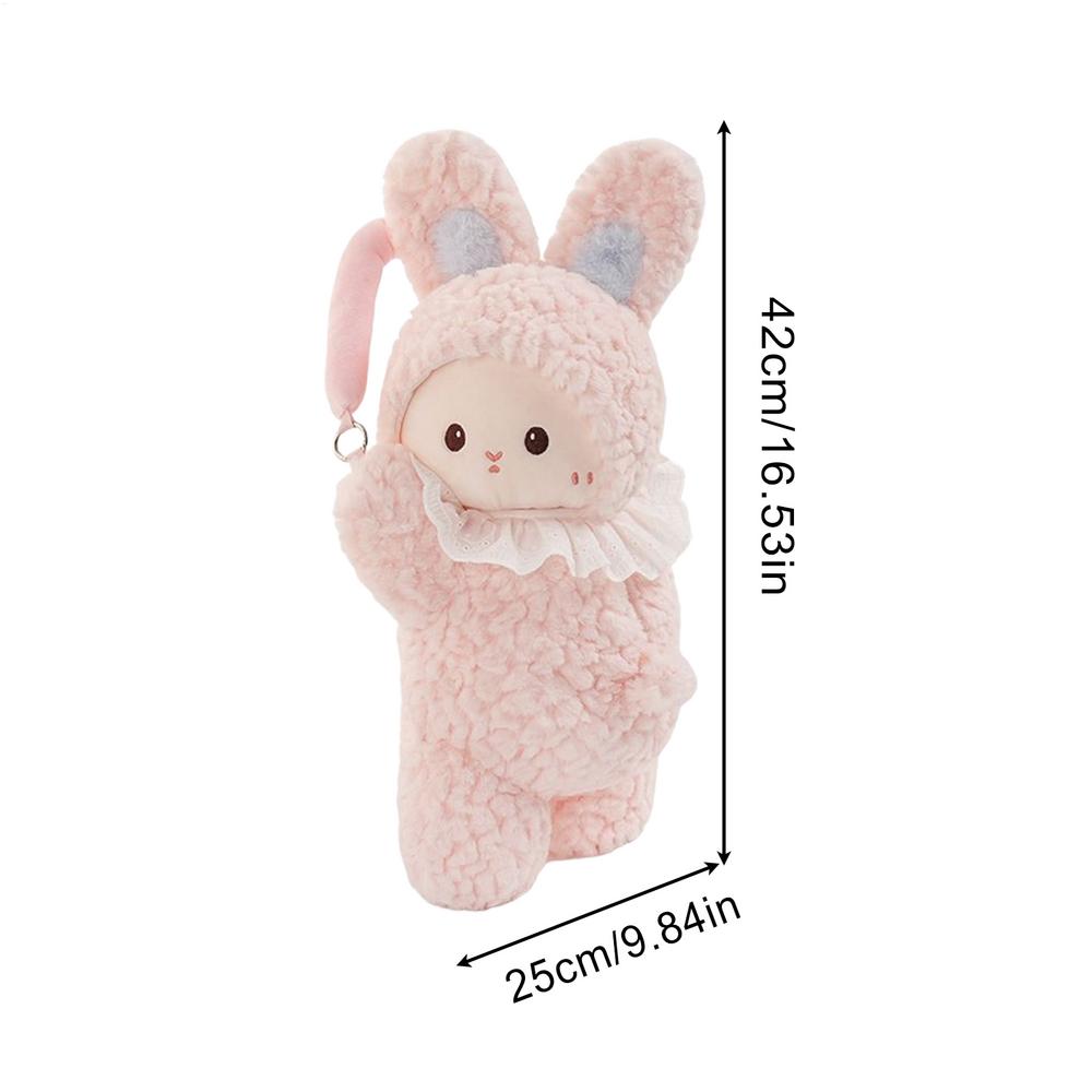 

Napkin Holder for Car Cartoon Backseat Napkin Dispenser Plush Car Paper Boxes for Truck RV Headrest Visor Console Armrest рожевий