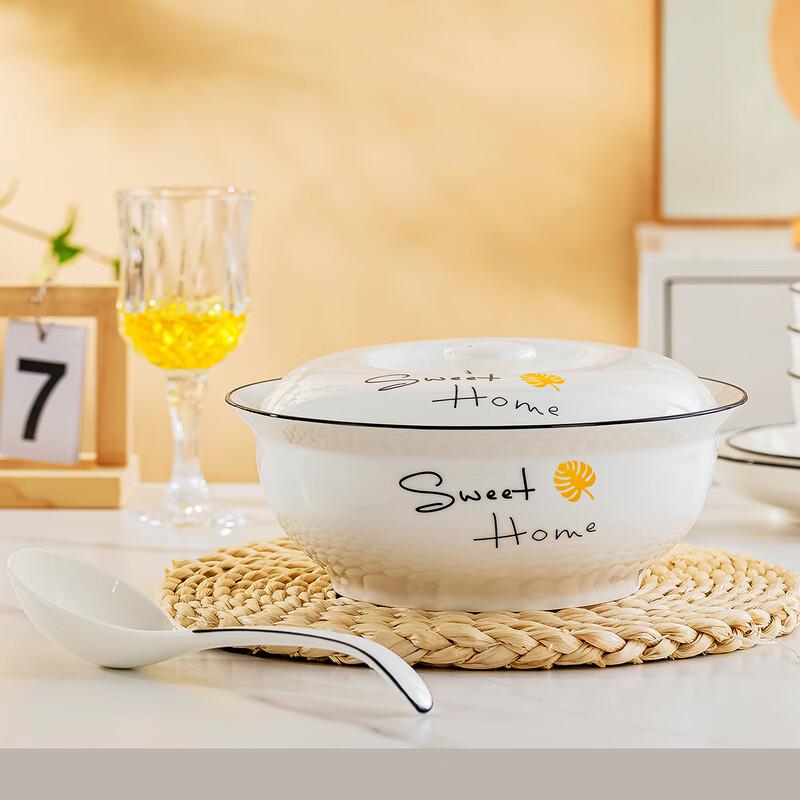 Керамический суповой горшок и половник из Цзиндэчжэня