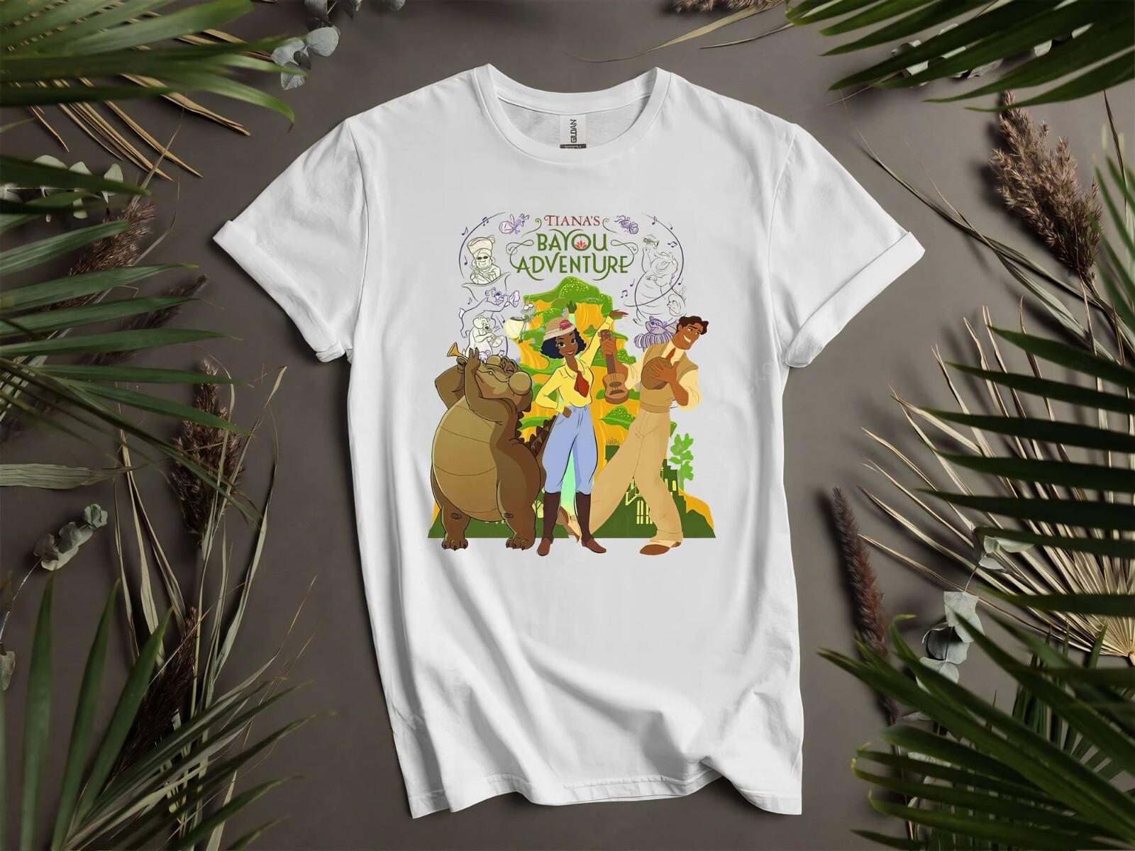 Tiana s Bayou Adventure Matching T-Shirt Mens Womens Tees Top T Shirt Mens Womens Tees Top Men Women Unisex Tshirt K805 M