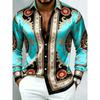 Herren Langarmshirt, Vintage Barock Digitaldruck