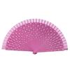 Practical Beautiful Decoration Multicolor Dot Print Folding Fan Home Supply Decorative Fan