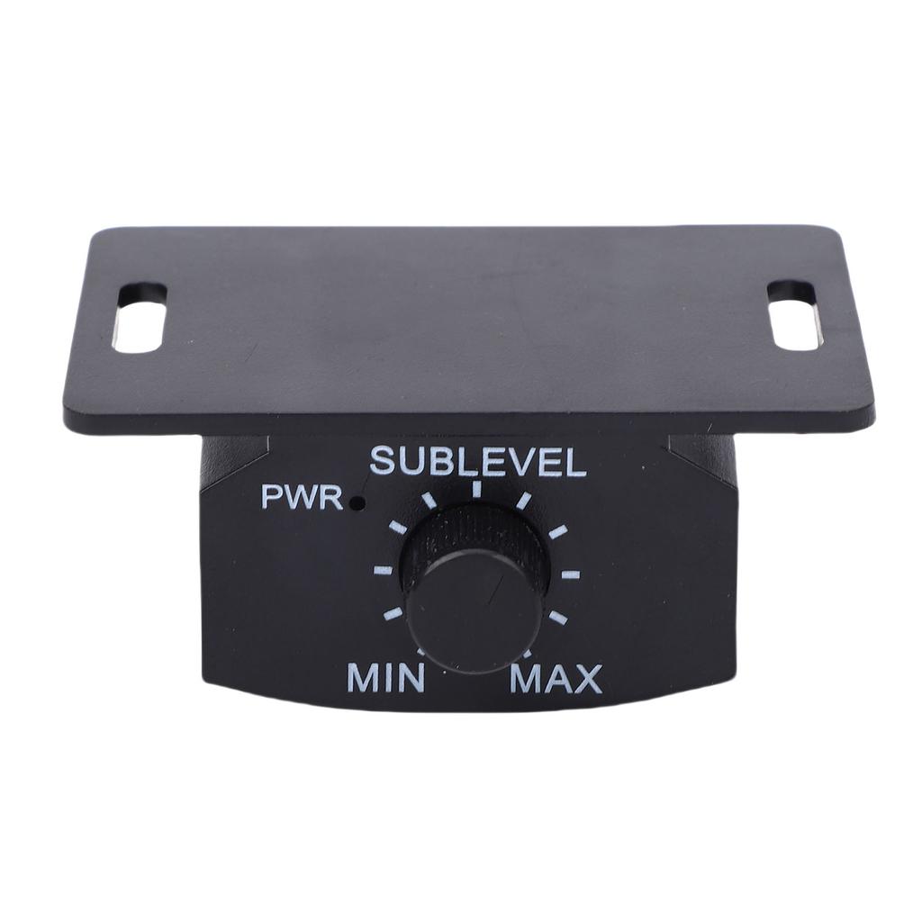 Bass Control Knob 6 Pin Subwoofer Volume Controller with 13ft Extension Cord Compatible with Most Car Amplifier Black