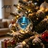 Clear Plastic Sea Animal Baubles Ocean Christmas Ball Ornament, 3D Marine Life Hanging Decoration, Transparent Spheres for DIY Projects Beach Coastal