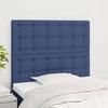 VidaXL Headboard Bedroom Furniture Bed Accessories Single Bed Heads Interior Blue 100x5x118/128 3116762