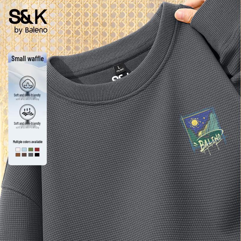 Baleno S&K Autumn Couple's Waffle Knit Sweatshirt