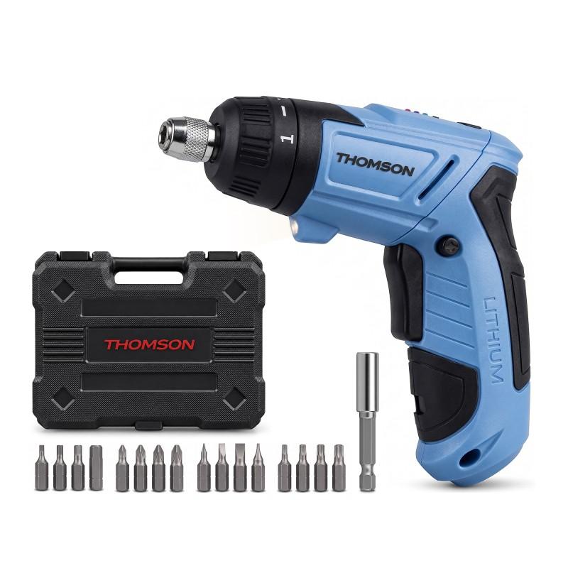 Thomson - Vio Screwdriv - Visseuse Sans Fil 4v - Mallette De Transport - Poignée Rotative - 16 Embouts