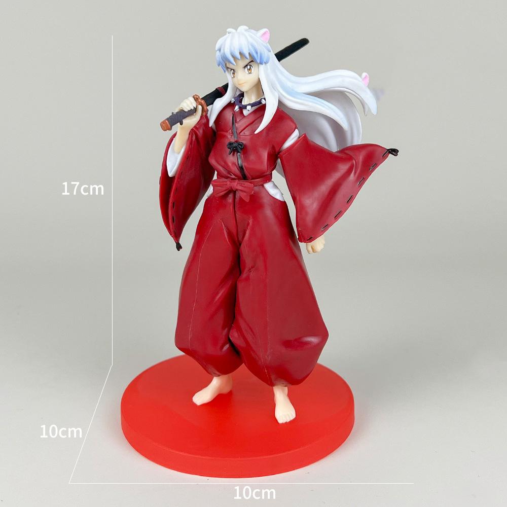 Anime Inuyasha Figure 18cm Pvc Action Figure Model Toys Collectible Model Toy Gift Ornaments Decoration Sculpture Anime Figures
