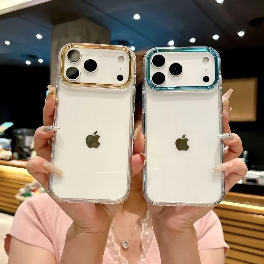 Luxury Sparkling Transparent Phone Case for IPhone 17 16 15 14 13 12 11 Pro Max 17 Air Shock Protection Cover