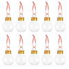 10PCS 50ml Round Christmas Ball with Removable Cap Tree Hanging Ornament Decors Home Decorations Party Supplies